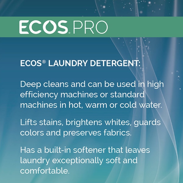 Ecos Pro Laundry Detergent Liquid, Free and Clear, 170 oz Jug, 2PK - PL937102CT