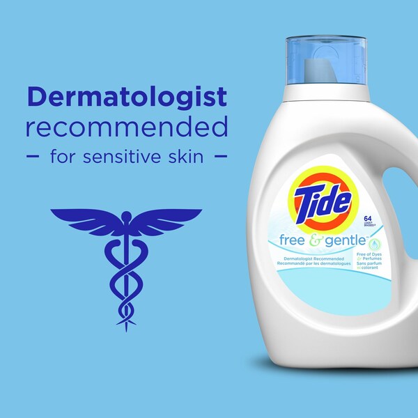 9 Elements Tide Free & Gentle No Scent Laundry Detergent Liquid 46 oz - 41825