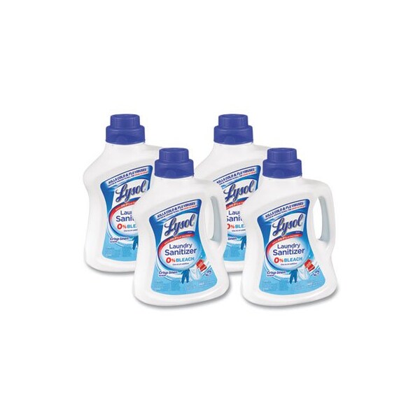 Lysol LYSOL, Laundry Sanitizer, Liquid, Crisp Linen, 90 Oz, 4PK - 95872