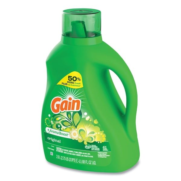 Gain Liquid Laundry Detergent, Original Scent, 88 oz Pour Bottle, 4PK - 80745070