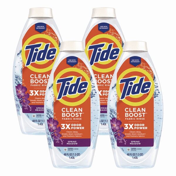 Tide Clean Boost In-Wash Scent Booster, Spring Meadow Scent, 48 oz Bottle - 09784