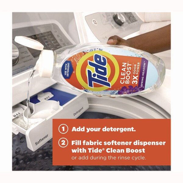 Tide Clean Boost In-Wash Scent Booster, Spring Meadow Scent, 48 oz Bottle - 09784