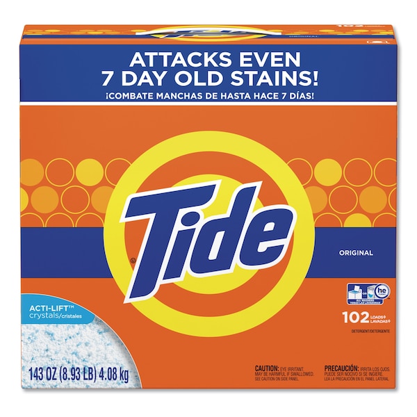 Tide Laundry Detergent, 143 oz Box, Powder, Tide Original, 2 PK - 85006
