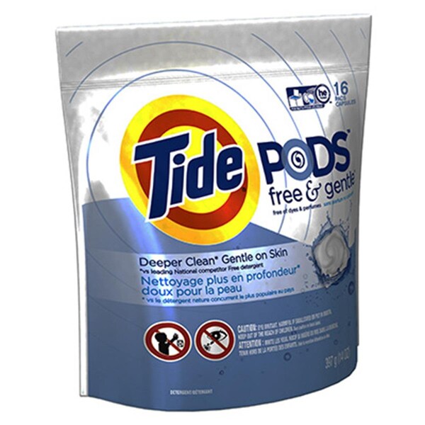 Tide 89885 16 Count Free & Gentle HE Laundry Pod - TI574443