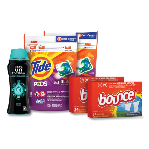 Tide Laundry Detergent, 14.8 oz Bag; Box; Bottle, Pod; Sheet; Scent Beads - 12777