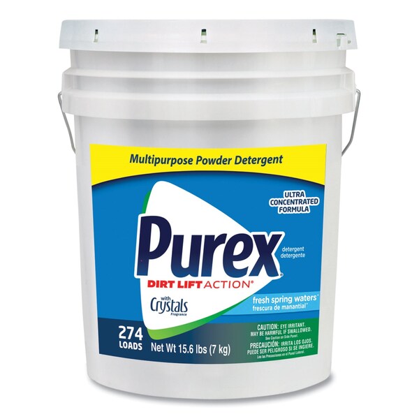 Purex Laundry Detergent, 15.6 lbs Pail, Powder, Fresh Spring Waters - DIA 06355