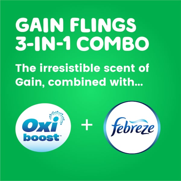 Gain Gain Fling! Original Scent Laundry Detergent Pod 19 oz 24 pk - 73494