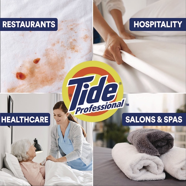 Tide Professional Laundry Detergent, 170 oz Pour Bottle, Liquid, 4 PK - 80782107