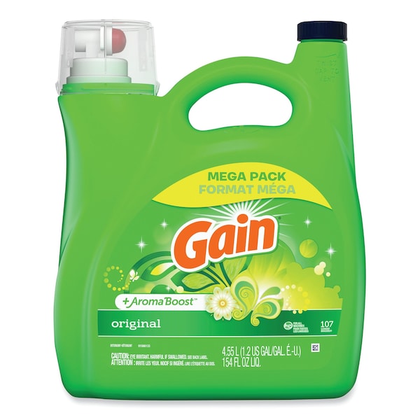 Gain Cleaners & Detergents, 154 oz Bottle, Liquid, GainÂ® Original - 77273
