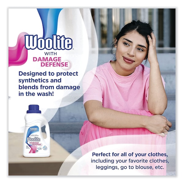 Woolite® Laundry Detergent, 50 oz Bottle, Liquid, Light Floral, 6 PK - 62338-77940