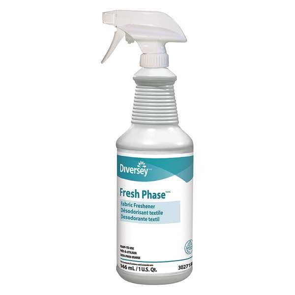 Diversey Fabric Freshener, 32 oz Spray Bottle, Liquid, Fresh, Clear, 12 PK - 3027188