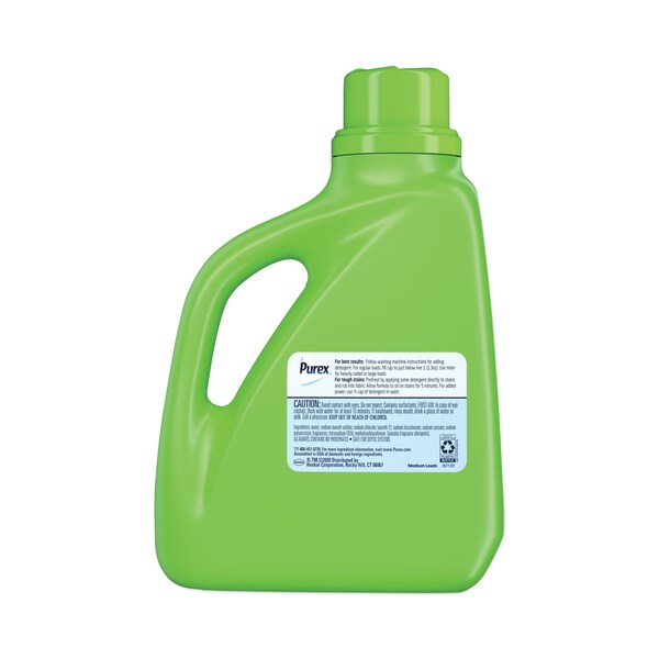 Purex High Efficiency Laundry Detergent, 75 oz Bottle, Liquid, Linen & Lilies, 6 PK - 10024200011205