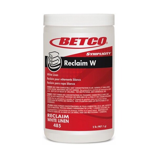Betco Laundry Detergent, Powder, f/White Linens, 2 lb, Off-WE - BET4857900