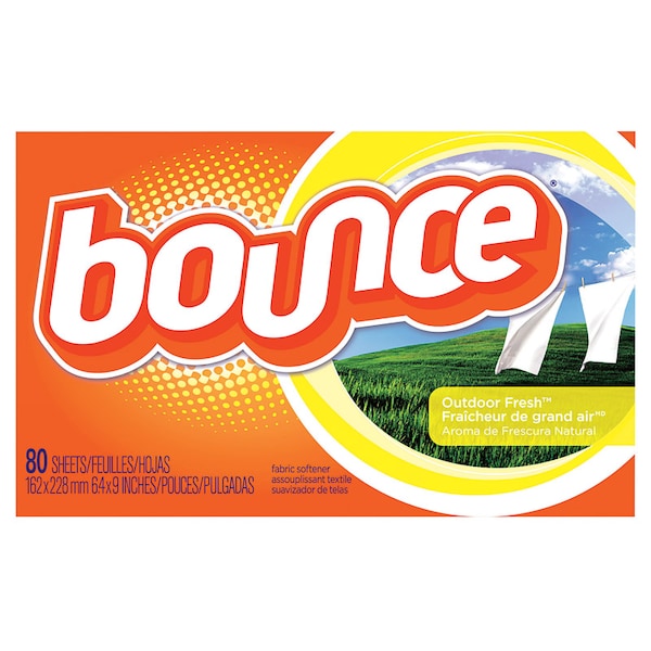 Bounce Bounce Outdoor Fresh Scent Wrinkle and Static Remover Sheets 80 sheet 80 pk - 80068