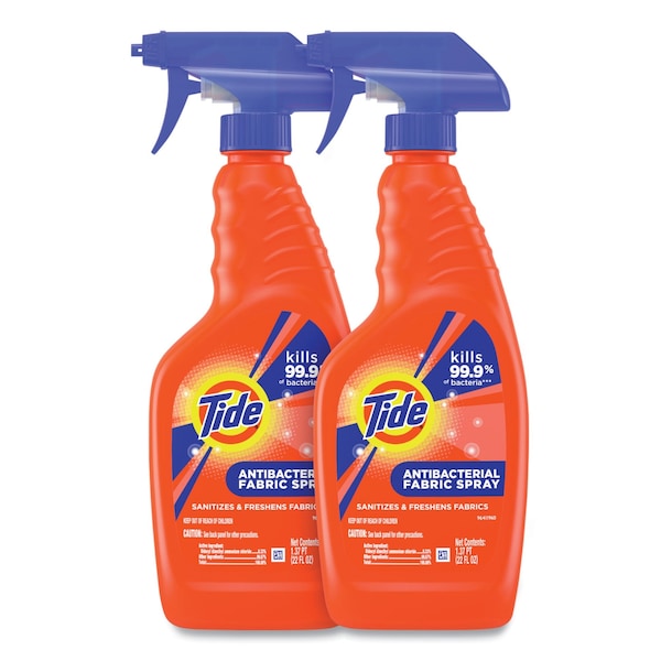 Tide Antibacterial Fabric Spray, Original Scent, 22 oz Spray Bottle, 2PK - 80353851