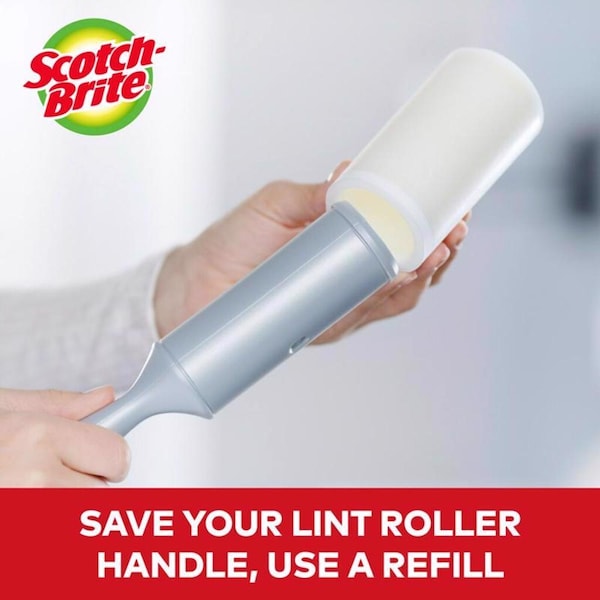 3M Scotch-Brite Lint Roller 4 in. W X 377 in. L - 836RS-60