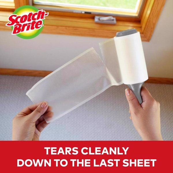 3M Scotch-Brite Lint Roller 4 in. W X 377 in. L - 836RS-60