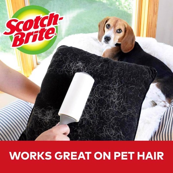 3M Scotch-Brite Lint Roller 4 in. W X 377 in. L - 836RS-60