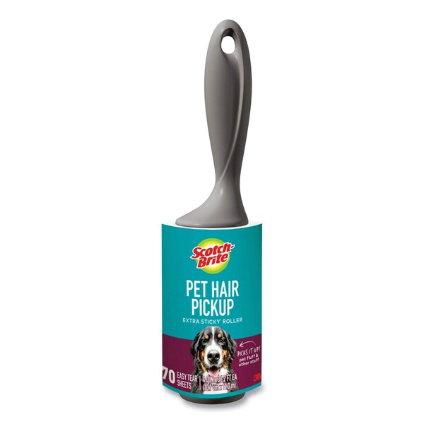 Scotch-Brite Pet Hair Pickup Lint Roller, Refill Roll, 70 Sheets/Roll - 7100290817