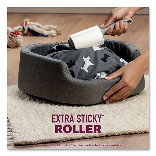 Scotch-Brite Pet Hair Pickup Lint Roller, Refill Roll, 70 Sheets/Roll - 7100290817