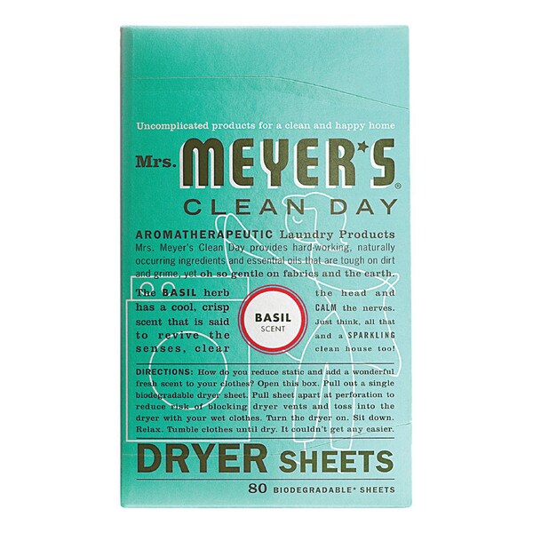 Mrs. Meyers Clean Day Mrs. Meyer's Clean Day Basil Scent Fabric Softener Sheets 80 pk - 14448