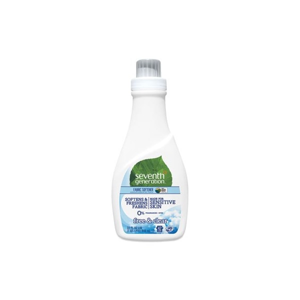 Seventh Generation , NATURAL LIQUID FABRIC SOFTENER, FREE AND CLEAR/UNSCENTED 32 OZ, BOTTLE - 22833EA