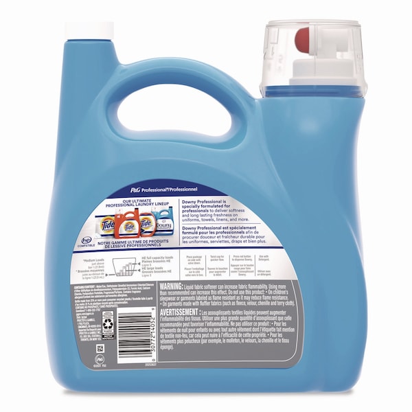 Downy Professional Commercial Liquid Fabric Softener, 140 oz Plastic Bottle with Dispensing Tap - 14052