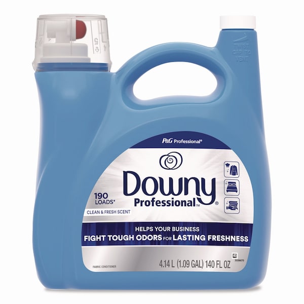 Downy Professional Commercial Liquid Fabric Softener, 140 oz Plastic Bottle with Dispensing Tap - 14052