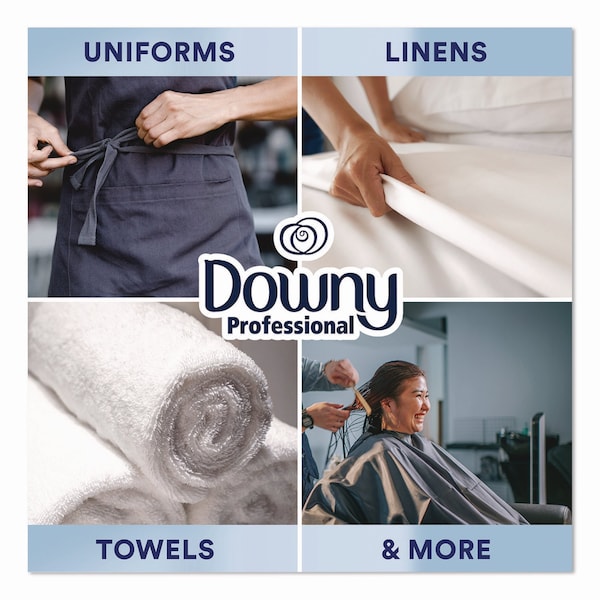 Downy Professional Commercial Liquid Fabric Softener, 140 oz Plastic Bottle with Dispensing Tap - 14052