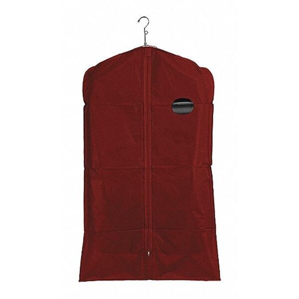 Econoco Suit Cover, 40", PEVA, Burgundy, PK100 - UV340/K