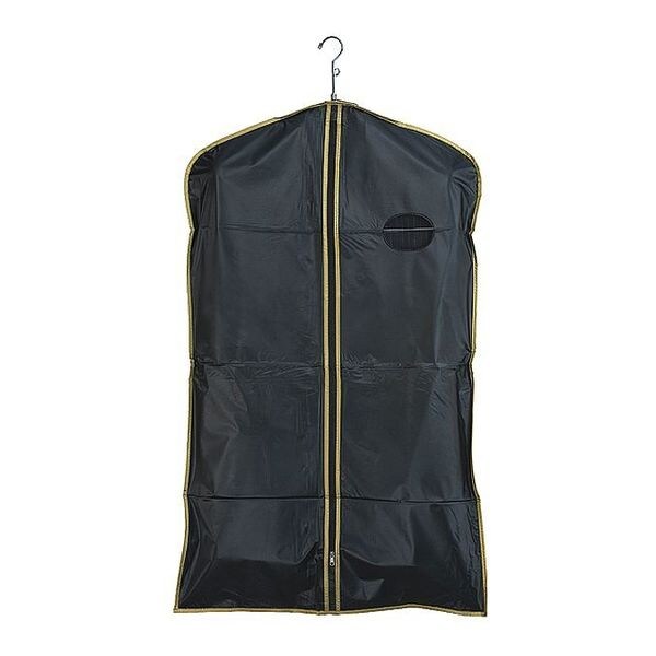 Econoco Coat Cover, Black, Gold Trim, PK100 - 54B/G
