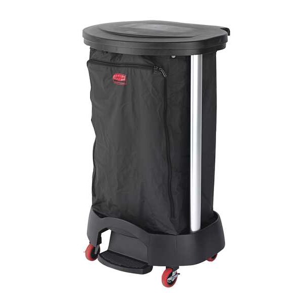 Rubbermaid Commercial Open Top, Vinyl, Hamper Bag, Black - FG635000BLA