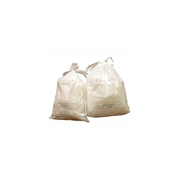 Elkay Plastics Co Laundry Bags W/ Tear Tie Closure, 14inW x 24inL, .85 Mil, White, 1000/Pack - TPS-690-003