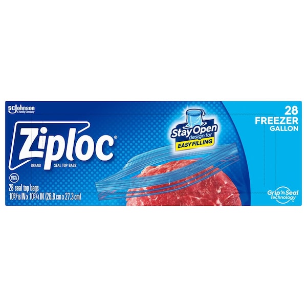 Ziploc Ziploc 1 gal Clear Freezer Bag 28 pk - 382