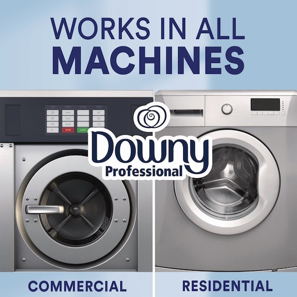 Downy Professional Commercial Liquid Fabric Softener, Clean and Fresh Scent, 140 oz Pour Bottle, 4PK - 80782763