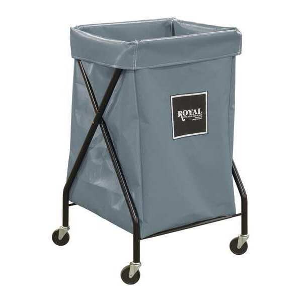 Royal Basket Trucks X-Frame Cart, 6 Bu, Gray Vinyl - R06-GGX-XFA-3ONN