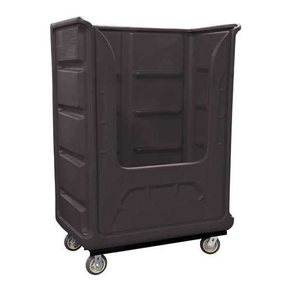Royal Basket Trucks Bulk Poly, 48 Cu ft., Black, C - R48-BKX-BPC-6UNN