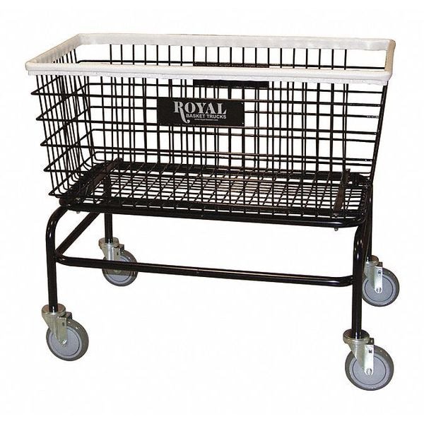 Royal Basket Trucks Laundry Hamper Cart, Black, 500 lb. - G33-BKX-W0A-5UNN