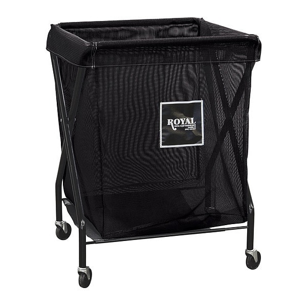 Royal Basket Trucks X-Frame Cart, 8.9 cu. ft., Black, Mesh - G08-KKX-XMA-3ONN