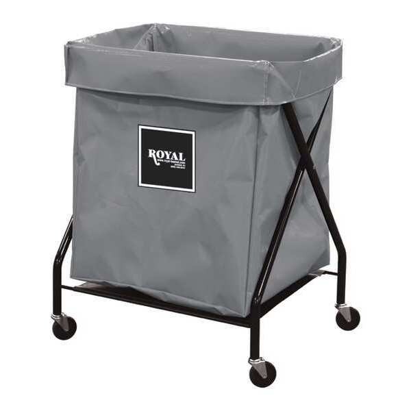 Royal Basket Trucks X-Frame Cart, 8 Bu, Gray Vinyl - R08-GGX-XFA-3ONN