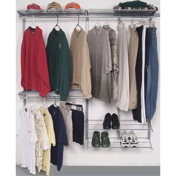 Triton Products Modular Closet Garage and Laundry Organizer Kit W/ Mounting Hardware, 66" W x 63" H - 1730