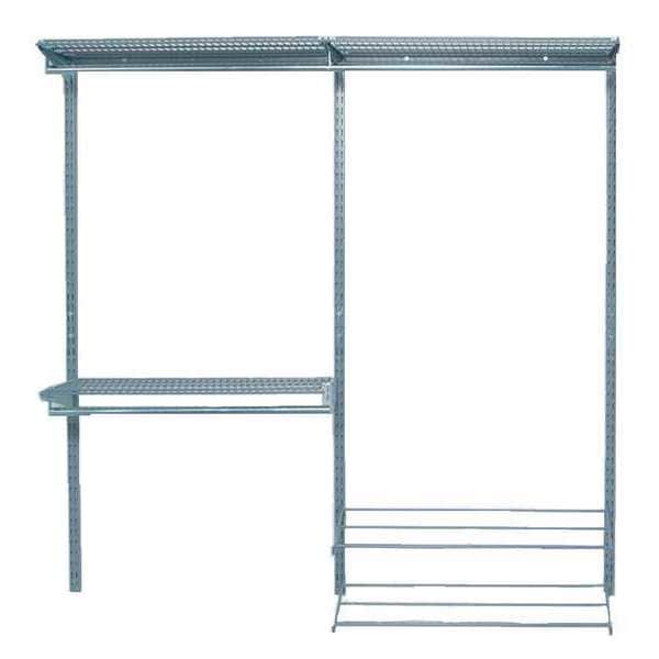Triton Products Modular Closet Garage and Laundry Organizer Kit W/ Mounting Hardware, 66" W x 63" H - 1730