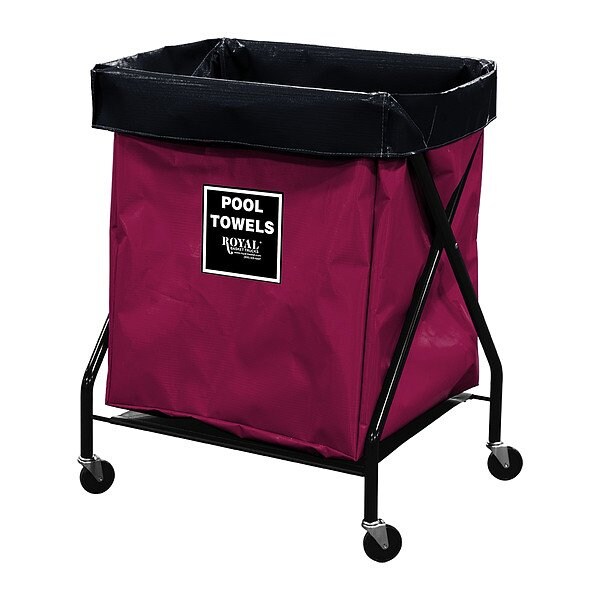 Royal Basket Trucks X-Frame Hamper, 150 lb Capac., 22" L - G06-MMX-XPA-3ONN