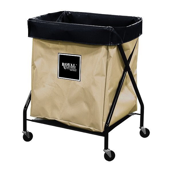 Royal Basket Trucks X-Frame Hamper, 150 lb Capac., 22" L - G06-TTX-XFA-3ONN