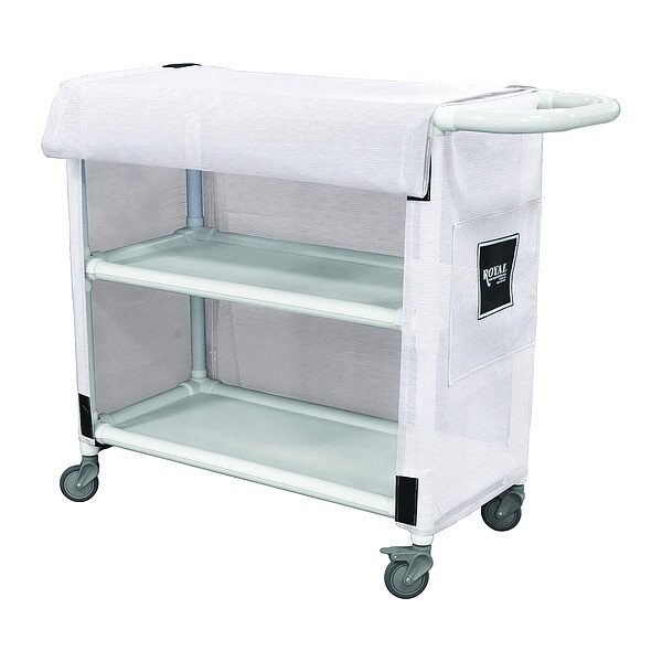 Royal Basket Trucks PVC Linen Cart, 600 lb Capac., 32" L - G32-WWX-L2A-3ULN