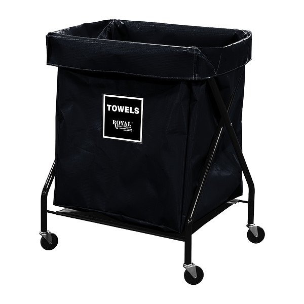 Royal Basket Trucks X-Frame Hamper, 150 lb Capac., 22" L - G06-KKX-XTA-3ONN