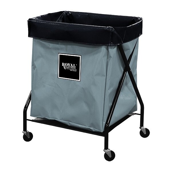 Royal Basket Trucks X-Frame Hamper, 150 lb Capac., 22" L - G06-GGX-XFA-3ONN