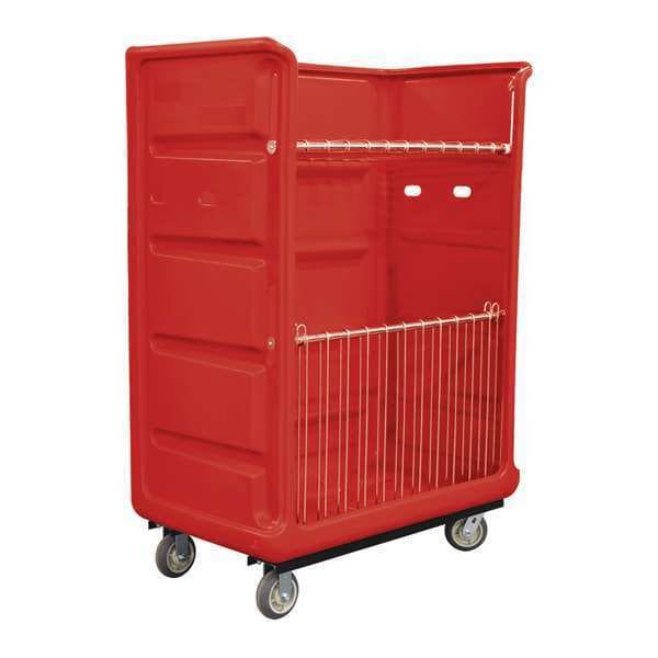 Royal Basket Trucks Turnabout Trk, 48 Cu ft., Red, Wire, C - R48-RDX-TAC-6UNN