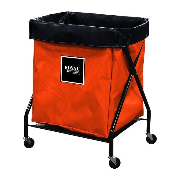 Royal Basket Trucks X-Frame Hamper, 150 lb Capac., 26" L - G08-OOX-XFA-3ONN