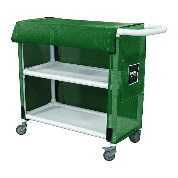 Royal Basket Trucks PVC Linen Cart, 600 lb Capac., 24" L - G24-EEX-L2A-3ULN